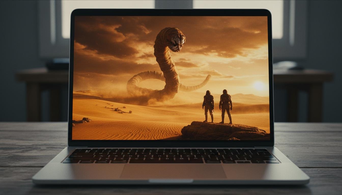 Apollo Group TV on laptop — IPTV and VOD streaming experience